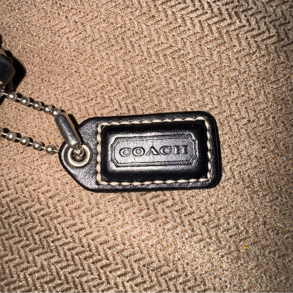 Coach Dark Brown Pebble Leather Wristlet - Picture 7 of 7